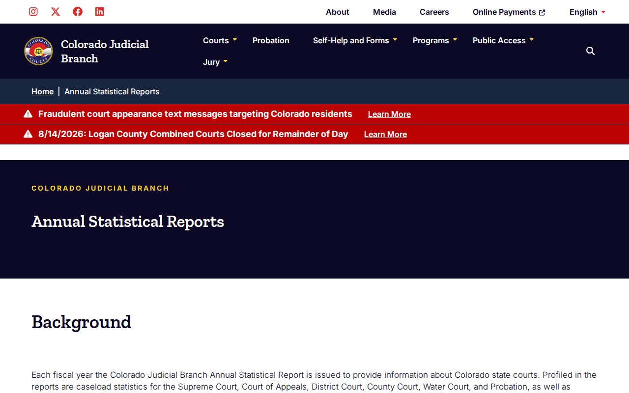 Lincoln County traffic court record filing statistics source