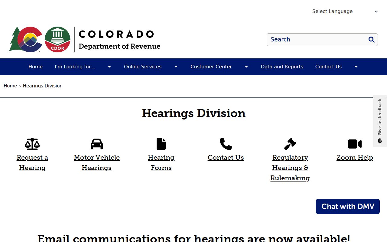 Lincoln County traffic court record compared with Colorado revenue hearings